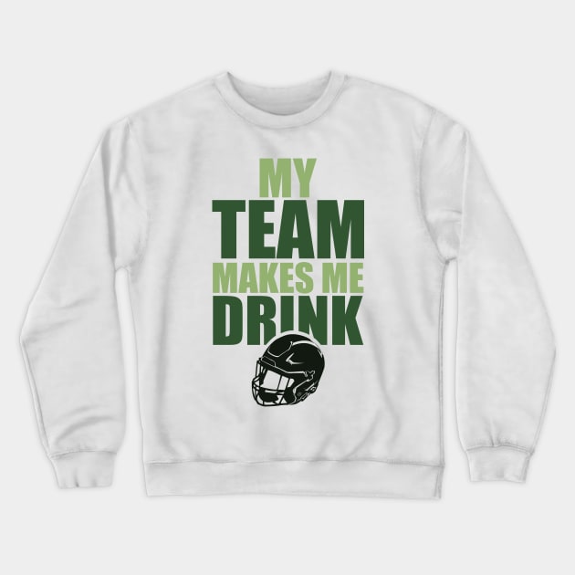 NFL Greenbay Packers Drink Crewneck Sweatshirt by SillyShirts